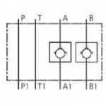 NG6 Check valve in A and B